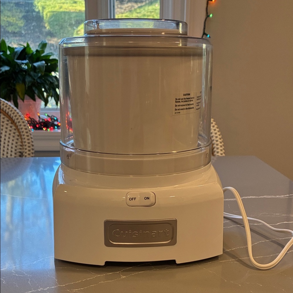 Cuisinart White Electric Ice Cream Maker